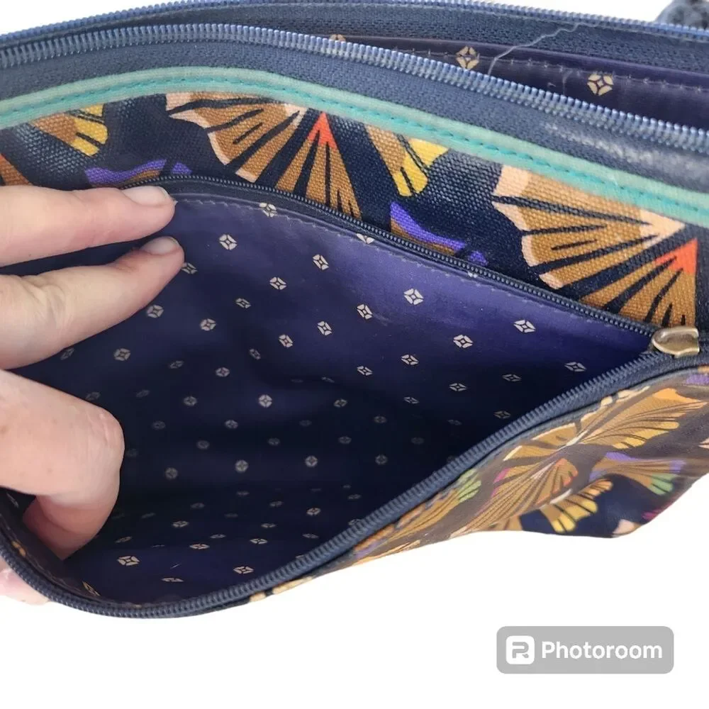 Fossil Coated Canvas Rainbow Pencil Shaving Laptop Case Teacher Kidcore Artsy